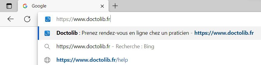 url du site doctolib